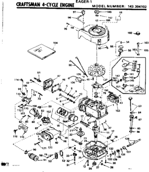 Part Location Diagram of 30802 Craftsman Engine base