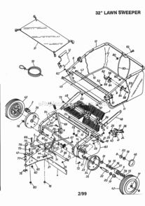 Page A Diagram and Parts List for 486241321  Craftsman Leaf Blower / Vacuum