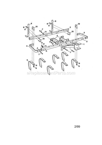 Part Location Diagram of 24224 Craftsman Frame Brace