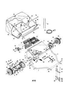 Page A Diagram and Parts List for 486242222  Craftsman Leaf Blower / Vacuum