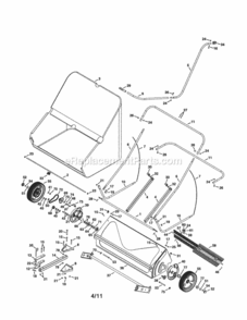 Page A Diagram and Parts List for 486242291  Craftsman Leaf Blower / Vacuum