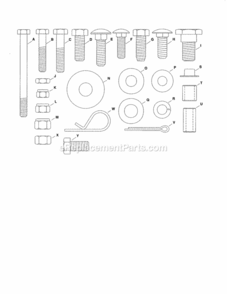 Page B Diagram and Parts List for 486244414  Craftsman Snow Blower