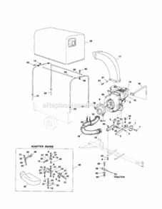 Page B Diagram and Parts List for 486245041  Craftsman Leaf Blower / Vacuum