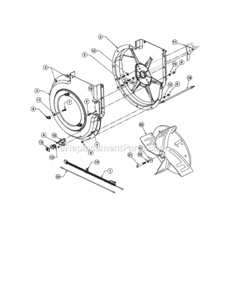 Page C Diagram and Parts List for 486245041  Craftsman Leaf Blower / Vacuum