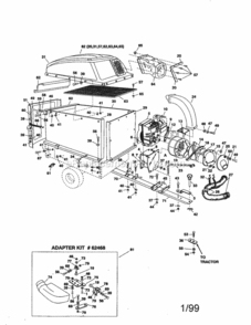 Page B Diagram and Parts List for 48624505  Craftsman Leaf Blower / Vacuum