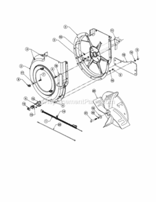 Page C Diagram and Parts List for 48624506  Craftsman Leaf Blower / Vacuum
