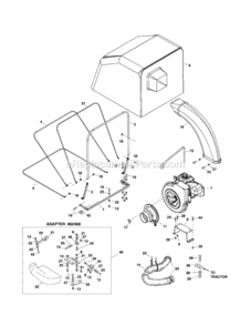 Page C Diagram and Parts List for 48624507  Craftsman Leaf Blower / Vacuum