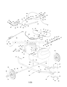 Page A Diagram and Parts List for 486245312  Craftsman Paint Sprayer