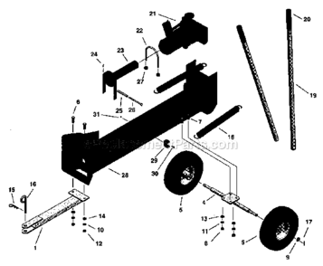 Part Location Diagram of 49667 Ridgid Hex Bolt 5/8 - 1-1 X 7
