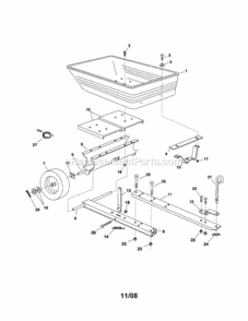 Page A Diagram and Parts List for 486247071  Craftsman Leaf Blower / Vacuum