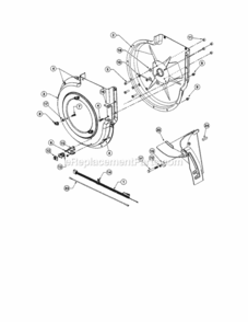 Page C Diagram and Parts List for 486247071  Craftsman Leaf Blower / Vacuum