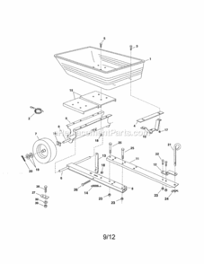 Page A Diagram and Parts List for 486247072  Craftsman Leaf Blower / Vacuum