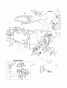 Page B Diagram and Parts List for 48624717  Craftsman Chipper Shredder