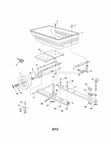 Page A Diagram and Parts List for 48625012  Craftsman Leaf Blower / Vacuum