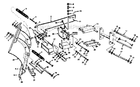 Part Location Diagram of 4940M Craftsman Hitch pin