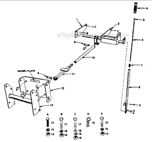 Part Location Diagram of 2895H Craftsman Handle grip
