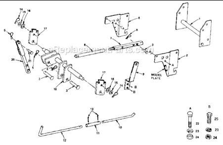 Part Location Diagram of 23436 Craftsman Support - guide bracket