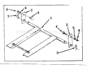 Guide Mounting Bracket Diagram and Parts List for 48625409  Craftsman Snow Blower