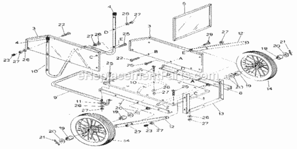 Part Location Diagram of 23882 Craftsman Support Strp