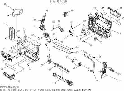 Diagram Diagram and Parts List for CMPCS38 Type 0 Craftsman Nailer