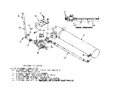 Cylinder assembly Diagram and Parts List for CMXGLAM1143200  Craftsman Log Splitter