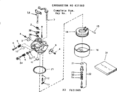 Part Location Diagram of 631725 Craftsman Inlet needle
