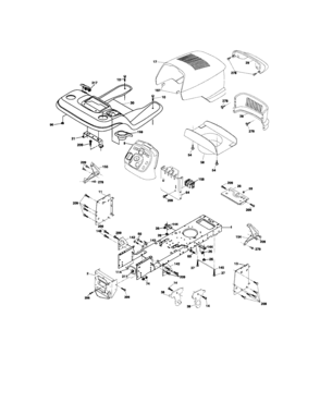 Chassis And Enclosures Diagram and Parts List for 917275631  Craftsman Lawn Tractor