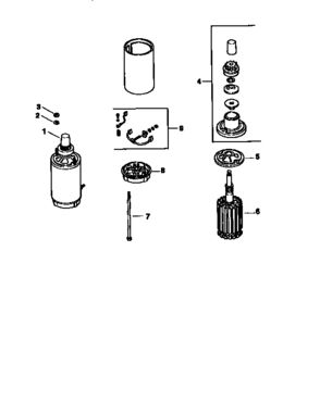 Electric Starter Div71/501 Diagram and Parts List for 501MV20S-57527  Craftsman Engine