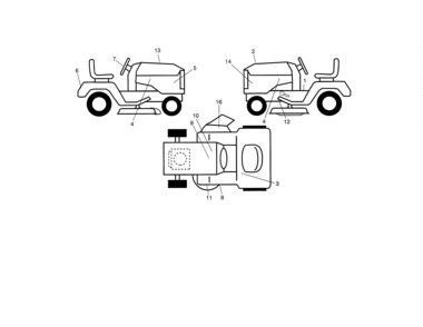 Decals Diagram and Parts List for 917986441  Craftsman Lawn Tractor