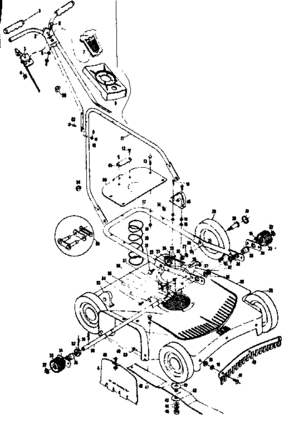 Replacement Parts Diagram and Parts List for 13197612  Craftsman Lawn Mower