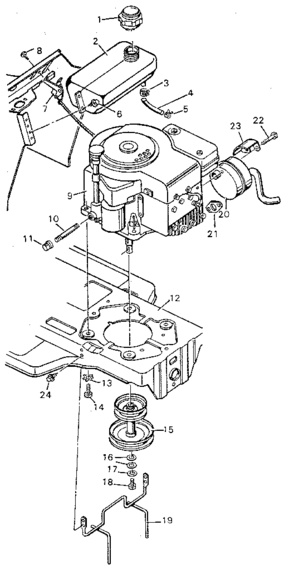Part Location Diagram of 91983 MTD BAFFLE MODEL 35 F