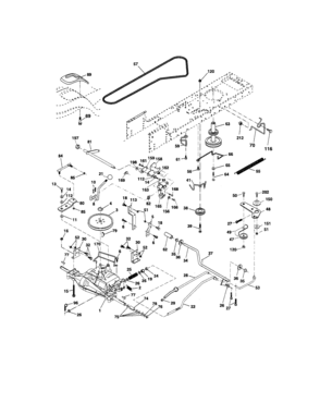 Ground Drive Diagram and Parts List for 917275754  Craftsman Lawn Tractor
