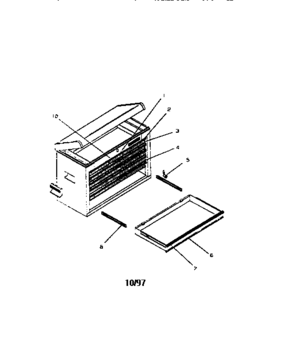 8 Drawer Professional Chest Diagram and Parts List for 706658660  Craftsman Tool Stand & Cart