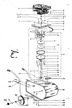 Part Location Diagram of 53D19 Craftsman (n) axle clip