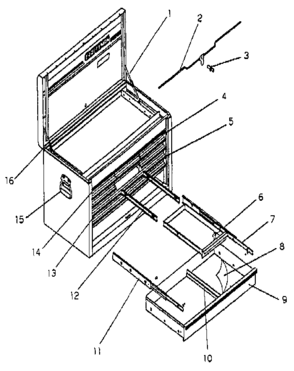 Part Location Diagram of M7416A2 Craftsman Lock