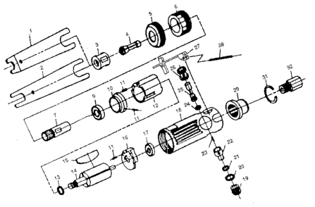 Unit Parts Diagram and Parts List for 87518878  Craftsman Grinder