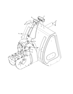 Led Light Bar Diagram and Parts List for 247889780  Craftsman Snow Blower
