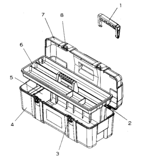 Cabinet Parts Diagram and Parts List for 70659923711-20  Craftsman Tool Stand & Cart