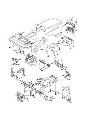 Chassis And Enclosures Diagram and Parts List for 917277370  Craftsman Lawn Tractor