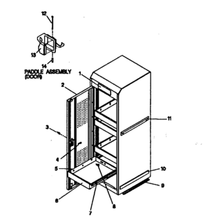 Cabinet Parts Diagram and Parts List for 706655091  Craftsman Tool Stand & Cart