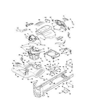 Chassis And Enclosures Diagram and Parts List for 917286710  Craftsman Lawn Tractor