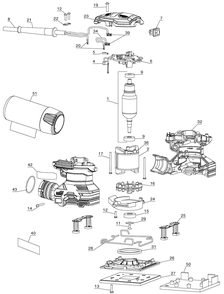 Part Location Diagram of N564382 DeWALT SWITCH