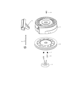 Rewind Starter (143.025071) Diagram and Parts List for 143025071  Craftsman Engine