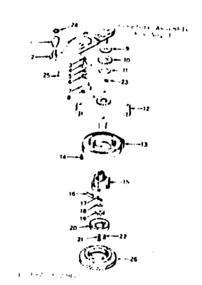 No-pull Starter Diagram and Parts List for 143223042  Craftsman Engine