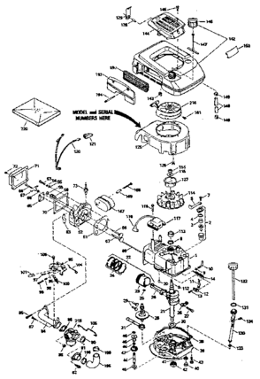 Part Location Diagram of 35644A Tecumseh Crankshaft