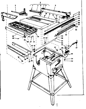 Part Location Diagram of 62077 Craftsman Insert Assembly, Table
