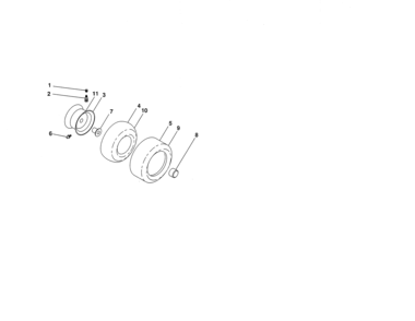 Wheels & Tires Diagram and Parts List for 917986431  Craftsman Lawn Tractor