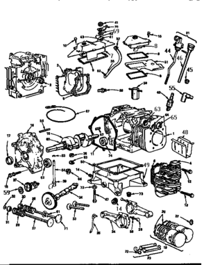 Engine 422437-0665-01 (71/500) Diagram and Parts List for 500422437-0665-01  Craftsman Engine