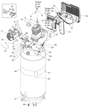 Page A Diagram and Parts List for 919-18419 1 Craftsman Compressor