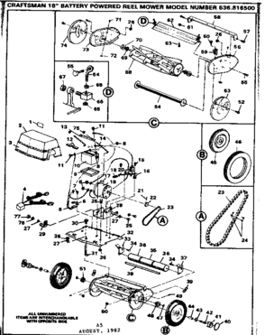 Part Location Diagram of 39031 Craftsman Roller